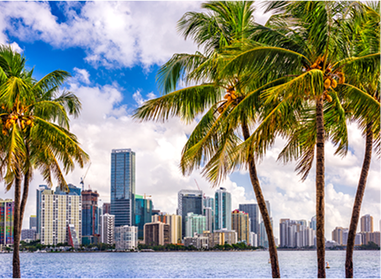 Cityscape of Miami, Florida